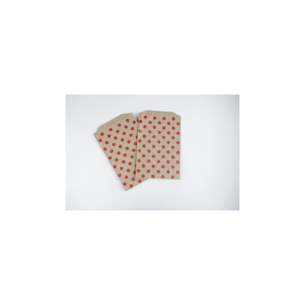 Sachets cadeaux (x10) noeud papillon rose- Pochettes en papier blanc 9 x15 cm pour bijoux, dragées, bonbon,