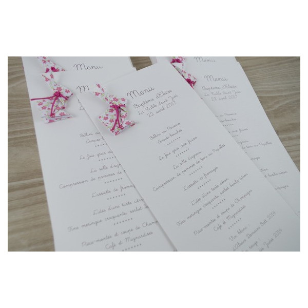 menu-lapin-en-origami-liberty-fuchsia-pour-bapteme-anniversaire