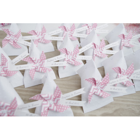 boite-a-dragees-berlingot-moulin-a-vent-pois-chevron