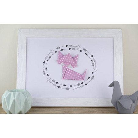 affiche chat lilas décoration chambre bébé fille 