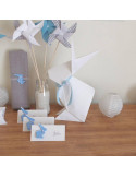 Grand totem candy bar bapteme lapin blanc origami