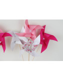 moulin à vent liberty Eloise rose -decoration-de-table-de-fete-candy-bar-anniversaire