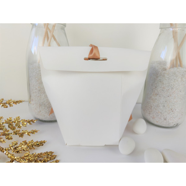 boite a dragées succulent blanche mariage bapteme