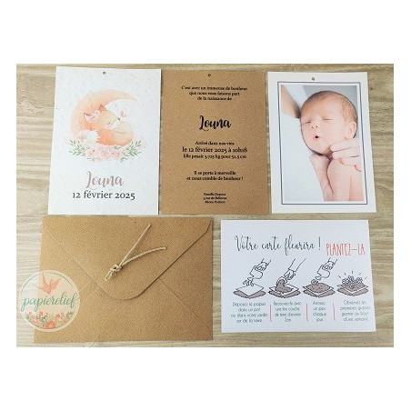 Faire part Naissance ou baptême à Planter renard