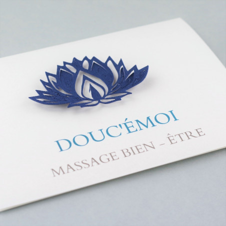 Carte avec votre logo en relief carte corporatif client voeux cadeau