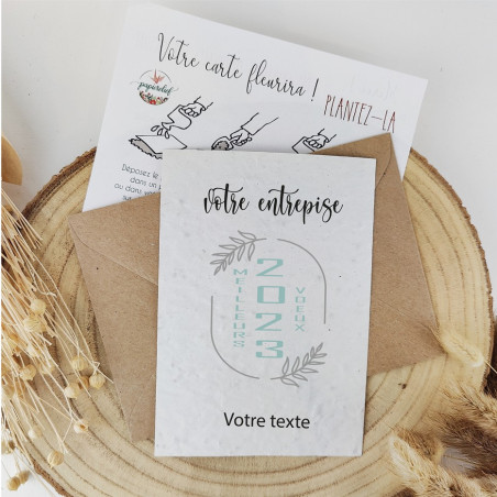 carte à planter meilleurs voeux 2023 clients corporatif entreprise collaborateur cadeau