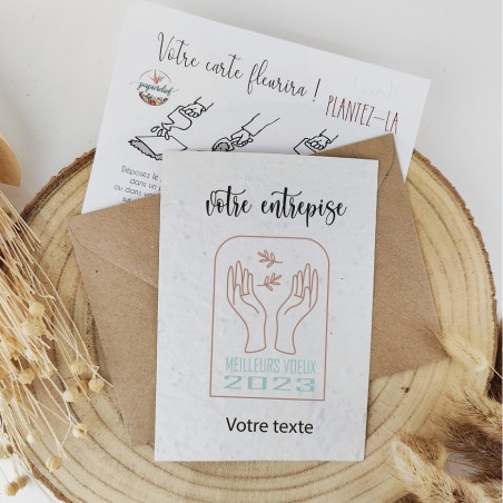 carte à planter meilleurs voeux 2023 clients corporatif entreprise collaborateur cadeau