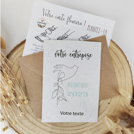 carte à planter meilleurs voeux 2023 clients corporatif entreprise collaborateur cadeau