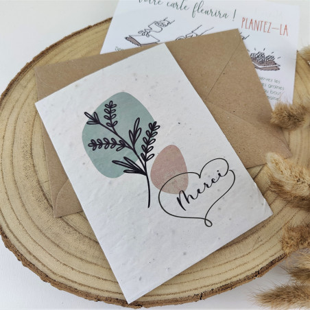 carte à planter remerciement clients corporatif entreprise collaborateur cadeau