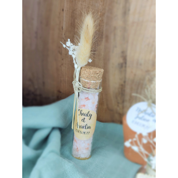 Tube sel rose de l\'Himalaya personnalisé