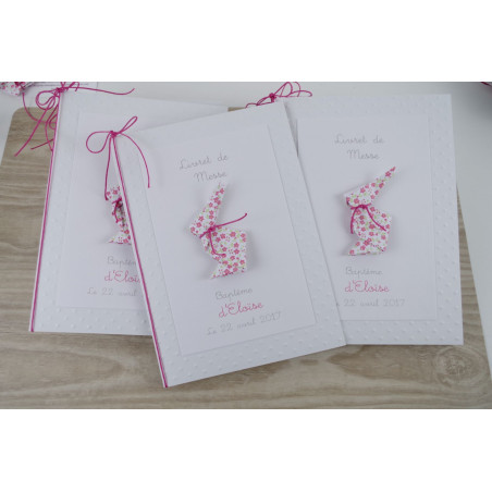 Couverture Livret de messe lapin liberty