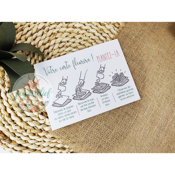 Annonce de grossesse carte a planter la famille s'agrandit 