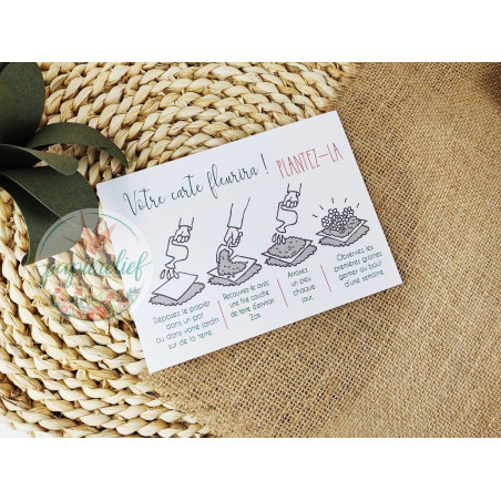 Annonce de grossesse carte a planter la famille s'agrandit 