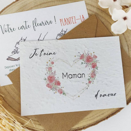 carte à planter fête des mères, bonne fête maman clients corporatif entreprise collaborateur cadeau carte à planter fête des mères, bonne fête maman clients corporatif entreprise collaborateur cadeau