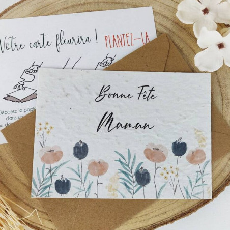 arte à planter fête des mères, bonne fête maman clients corporatif entreprise collaborateur cadeau