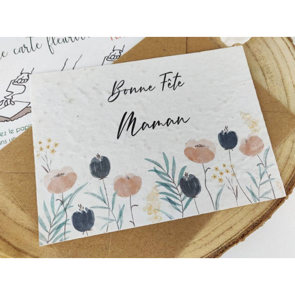 arte à planter fête des mères, bonne fête maman clients corporatif entreprise collaborateur cadeau