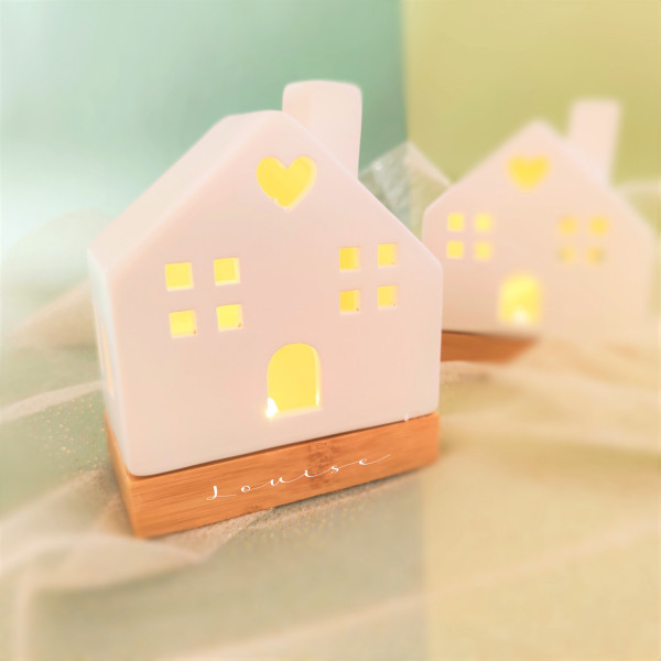 Décoration de Noël personnalisée maisonnette de...