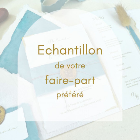 échantillon faire part de mariage haut de gamme