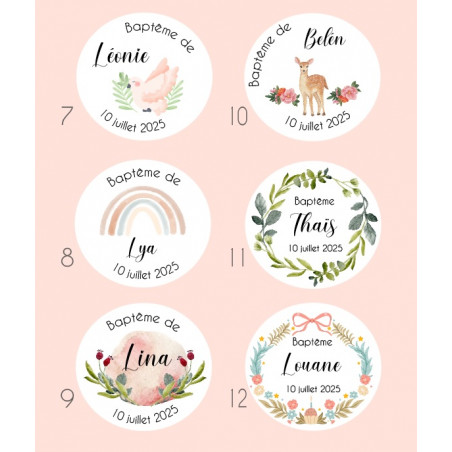 Contenant personnalisé  bonbonnière à dragées en verre chat