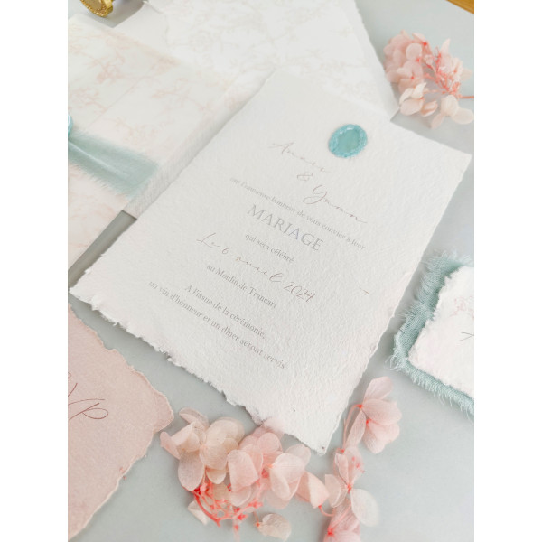 Faire-part de mariage Collection Céleste en...