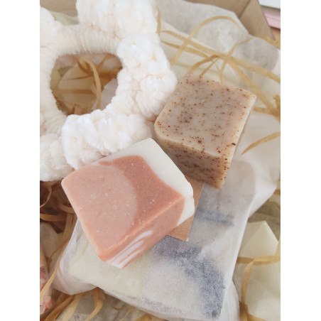 Box coffret cadeau demande ma témoin femme Noël - carte bougie sel himalaya fleurs sechées  chouchou savon