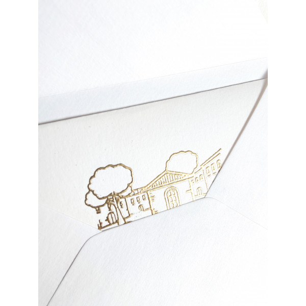 Carte avec votro logo en dorure en relief