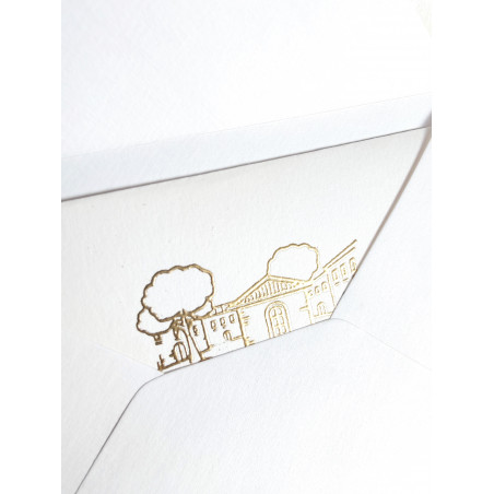 Carte avec votro logo en dorure en relief