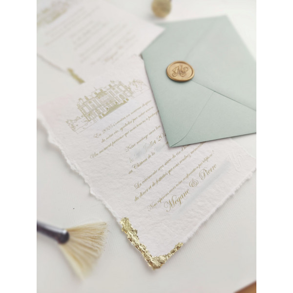 illustration dessin de votre lieu de mariage, croquis, église, manoir, château, domaine, cathédral