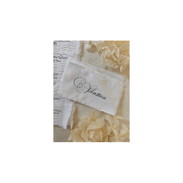 Marque place en tissu coton