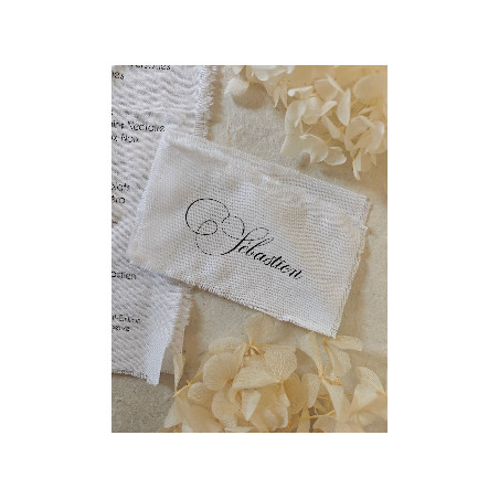 Marque place en tissu coton