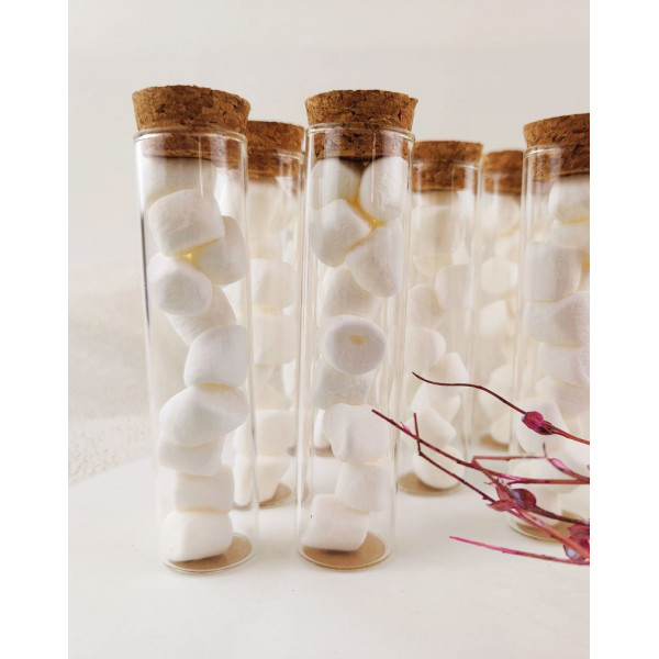 Tube marshmallow - cadeau mariage personnalisé...
