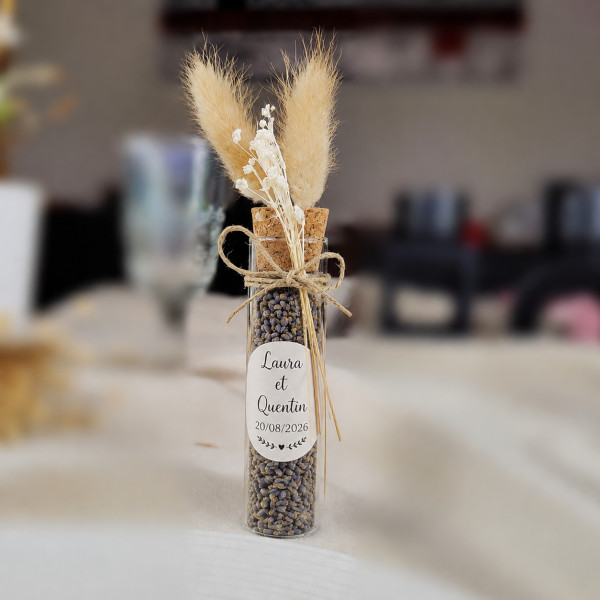 tube lavande cadeau invités mariage baptême communion chic provence