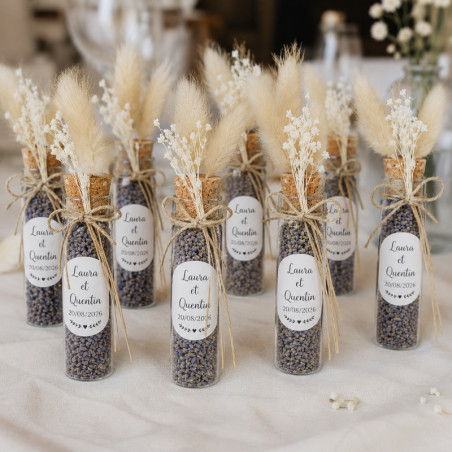 tube lavande cadeau invités mariage baptême communion chic provence