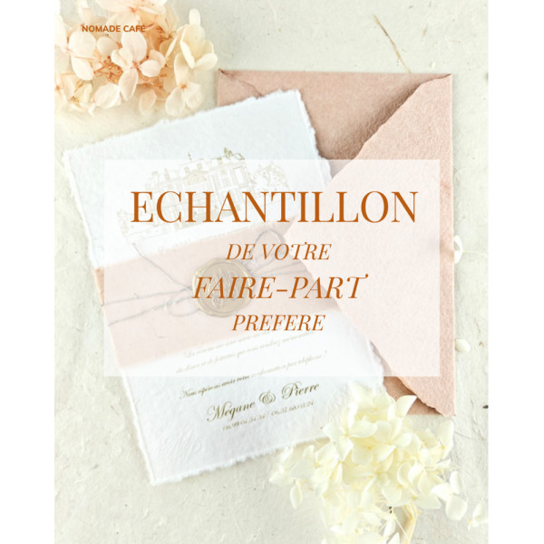 échantillon faire part de mariage haut de gamme
