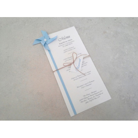 menu-et-marque-place-moulin-a-vent-en-origami-bleu-ciel-pour-decoration-de-table-bapteme-anniversaire-mariage
