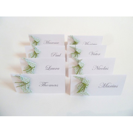 marques-place-lapin-en-origami-vert-pour-bapteme-anniversaire-decoration-de-table-de-fete