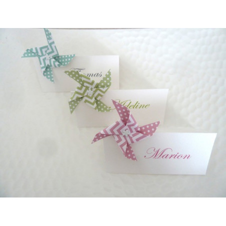 marque-place-moulin-a-vent-en-origami-a-motif-pois-chevron-rose-pour-decoration-de-table-mariage-bapteme