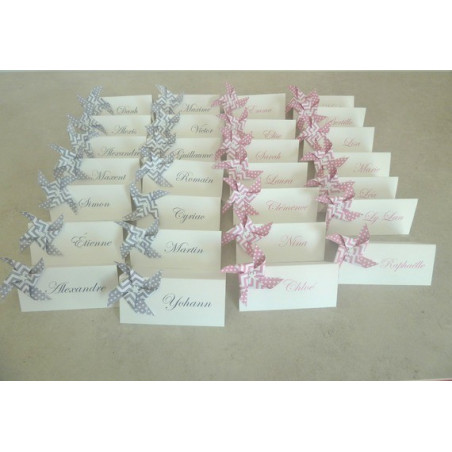 marque-place-moulin-a-vent-en-origami-a-motif-pois-chevron-rose-pour-decoration-de-table-mariage-bapteme