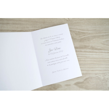 Faire part de naissance pour garçon lapin jaune / fait main