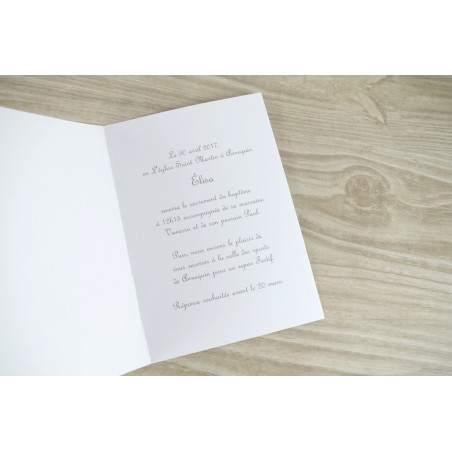 Faire part de naissance pour garçon lapin jaune / fait main