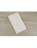 Sachets cadeaux (x10) noeud papillon rose- Pochettes en papier blanc 9 x15 cm pour bijoux, dragées, bonbon,