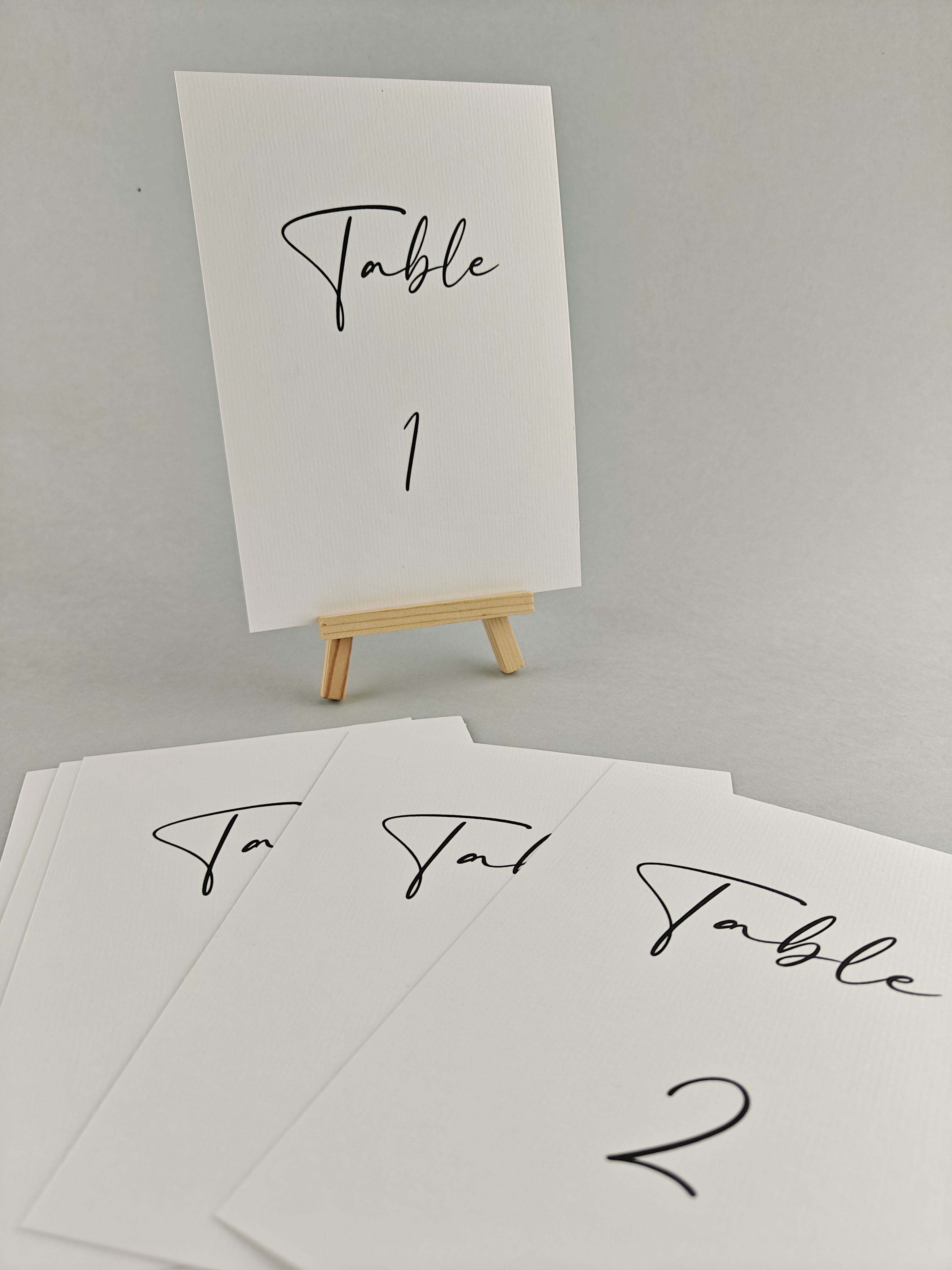 numéro de table mariage graphique papier texturé